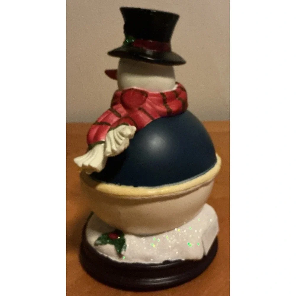 A Lightahead Musical Snowman with a Moving Train and LED lights, Works, No Light